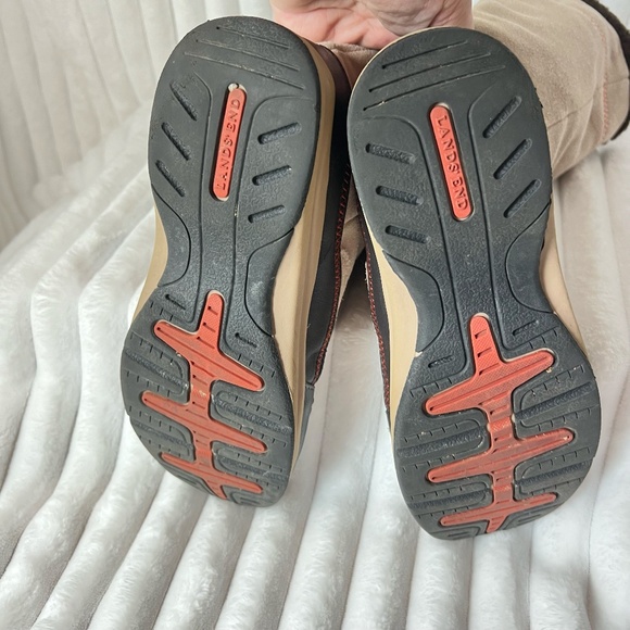 Lands End Calf High Suede Leather Rubber Sole Tan Winter Boots Size 6 - Picture 12 of 15